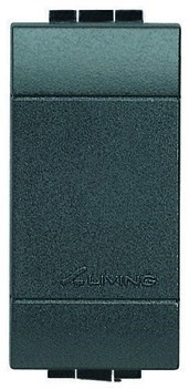 Legrand Blindabdeckung für LIVINGLIGHT, 1-modulig, Farbe: Anthrazit