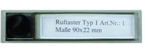Legrand Ruftaster für Türstation Serie 900, Abmessungen: 90 x 22 mm
