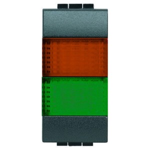 Legrand Doppel-Leuchtsig. Orange/Gruen