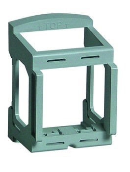 Legrand Hutschienenadapter MSC, 2,5 TE, Grau, für den Einbau von 2-moduligen Mos