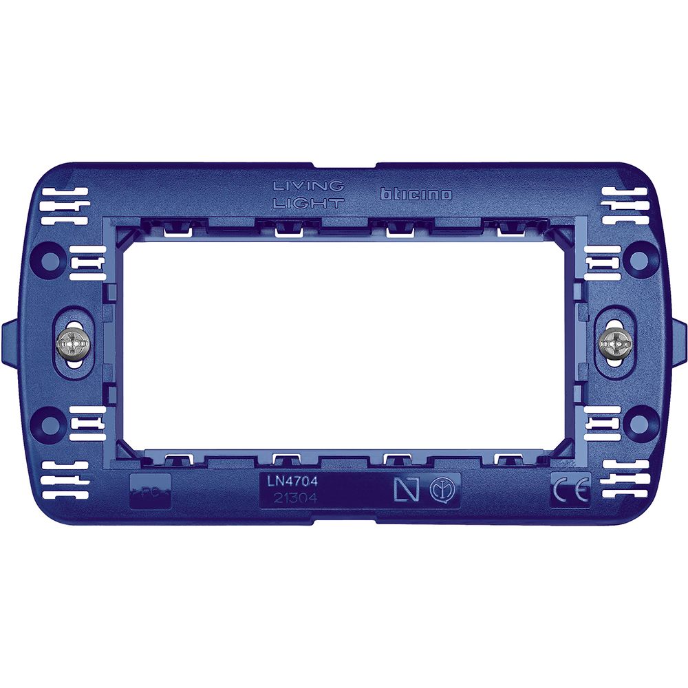 Legrand Kunststoff-Tragring 4-modulig für LIVINGLIGHT-Einsätze mit Schraubbefest