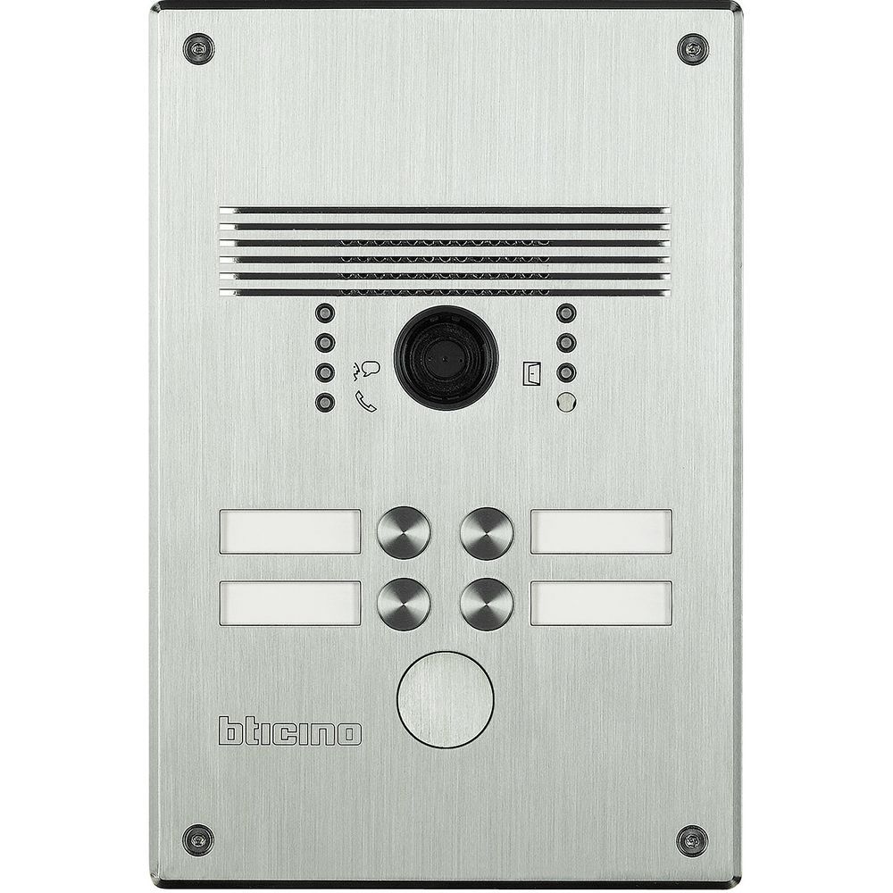 Video-Türstation LINEA300 mit 4 Ruftasten Ausführung: Aluminium