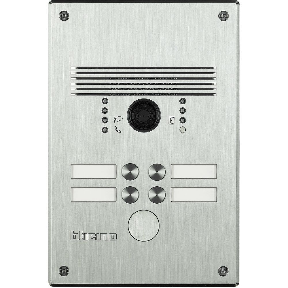 Legrand Video-Türstation LINEA300 mit 4 Ruftasten Ausführung: Aluminium