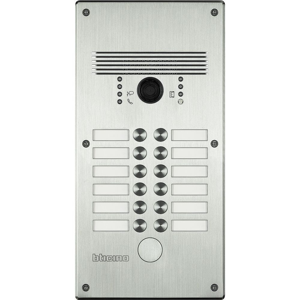 Legrand Video-Türstation LINEA300 mit 12 Ruftasten Ausführung: Aluminium