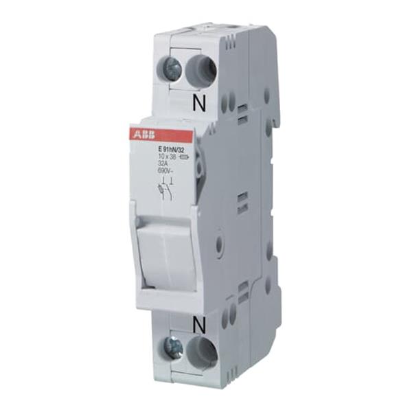 ABB Sicherungshalter, 1+N Pol, 20A für Sicherungseinsatz 8,5 x 31,5mm