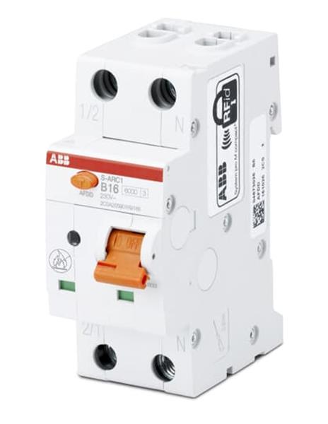 ABB AFDD+LS S-ARC1-B6, 6kA, 1P+N, 2TE Fehlerlichtbogen-Schutzeinrichtung + LS