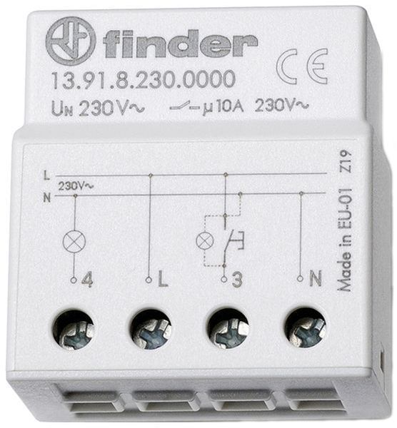 Stromstoßschalter, kleine Bauart für UP-Dose, elektronisch, 1 Schließer 10 A, fü