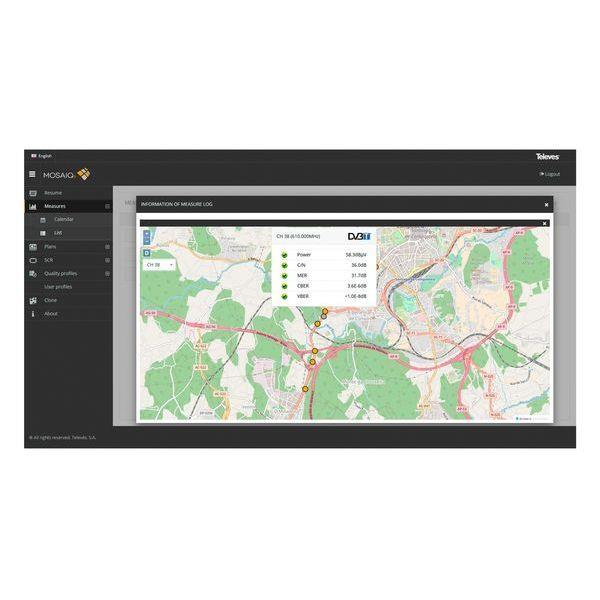Televes Option M6-UP-GPS MOSAIQ6 - GPSDrive Test