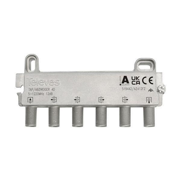Televes Abzweiger AZ412FZ 4-fach 5-1218 MHz AD: 12 dB