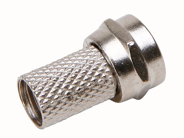 F-Stecker, wasserdicht, Inhalt: 2 Stück