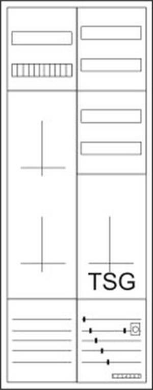 Eaton Zähler-Komplettschrank ZSD-2Z1TV-1400-A