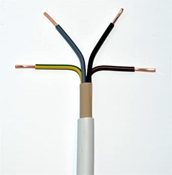 Kabel/Leitungen NEUT Mantelleitung Eca NYM-J 4x1,5 RG100m grau