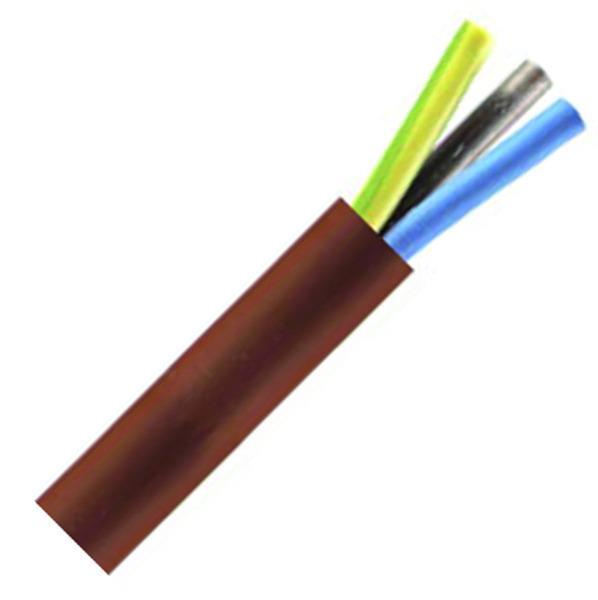 Kabel/Leitungen NEUT Silikon-Schlauchleitung SIHF-J 3x1,5 RG50 rotbraun